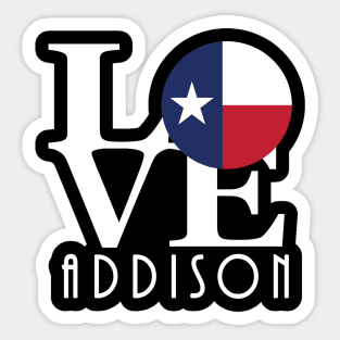 LOVE Addison (white text) Sticker